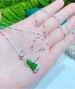 DÂY CHUYỀN MẶT PHẬT QUAN ÂM BỌC BẠC 18
