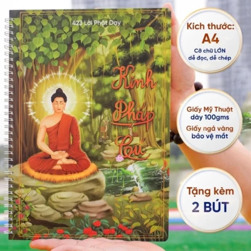 vở chép kinh pháp cú 2