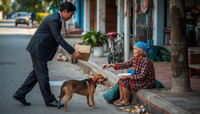 Nghèo làm sao bố thí