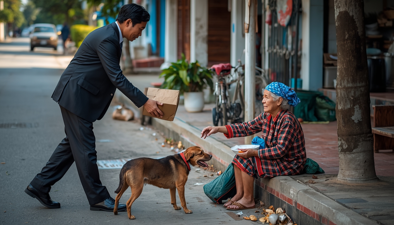 Nghèo làm sao bố thí
