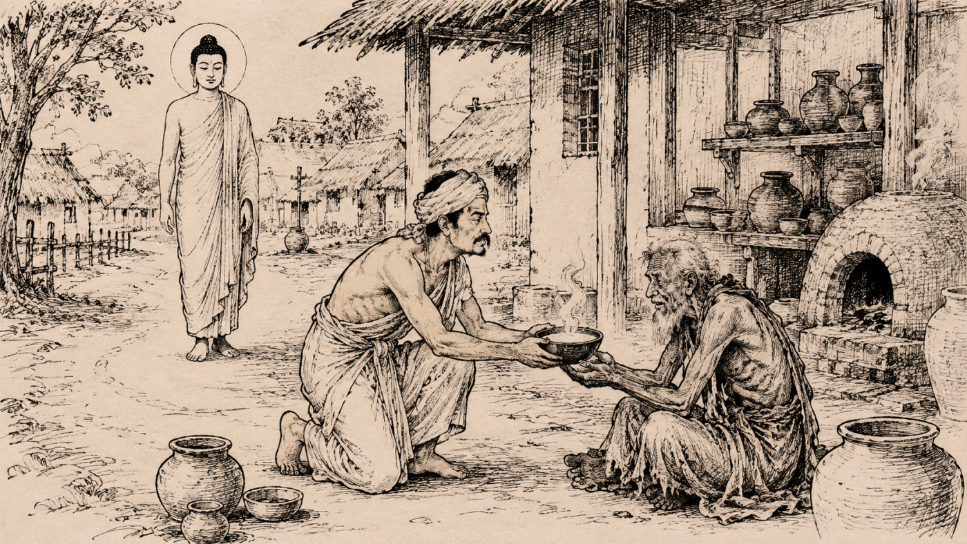 LÃO THỢ GỐM SIÊNG BỐ THÍ