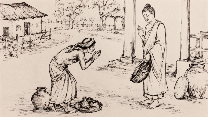 lão thợ gốm siêng bố thí