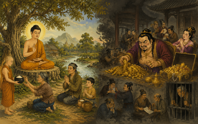 lời phật dạy LÒNG THAM ĐƯA ĐẾN TỘI LỖI