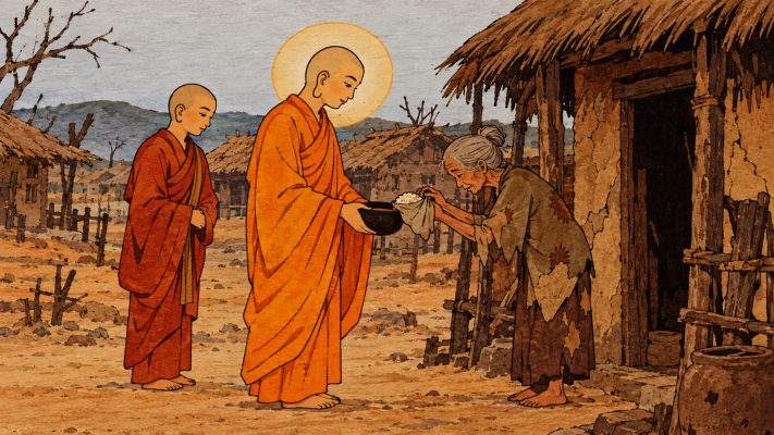 NGHIỆP ĐÓI KHỔ TẠI MỘT NGÔI LÀNG THỜI PHẬT TẠI THẾ